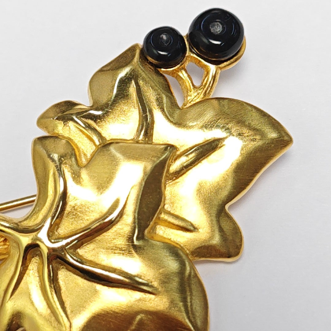 Metal Gold Brooch