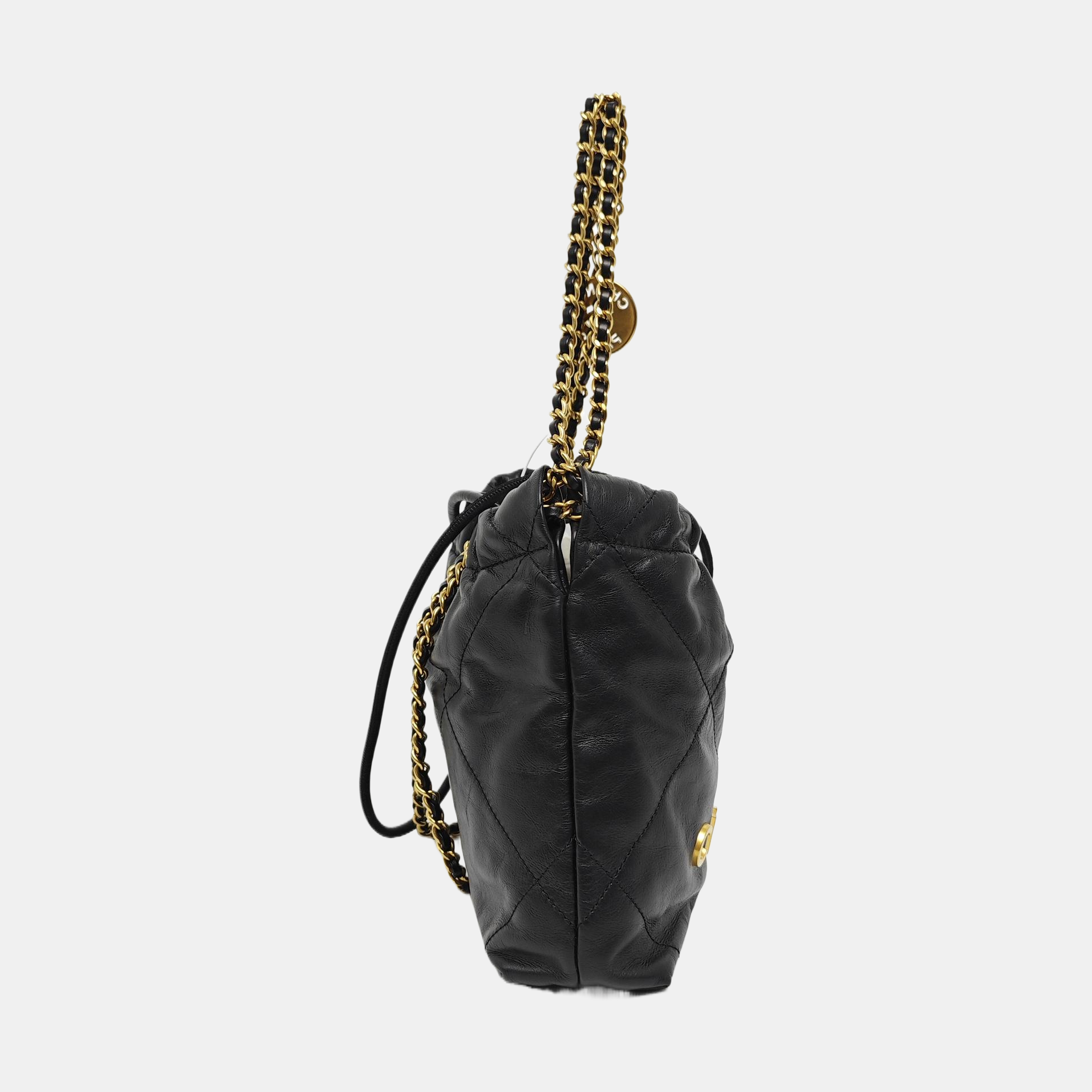CHANEL 22 Mini Quilted Calfskin Black