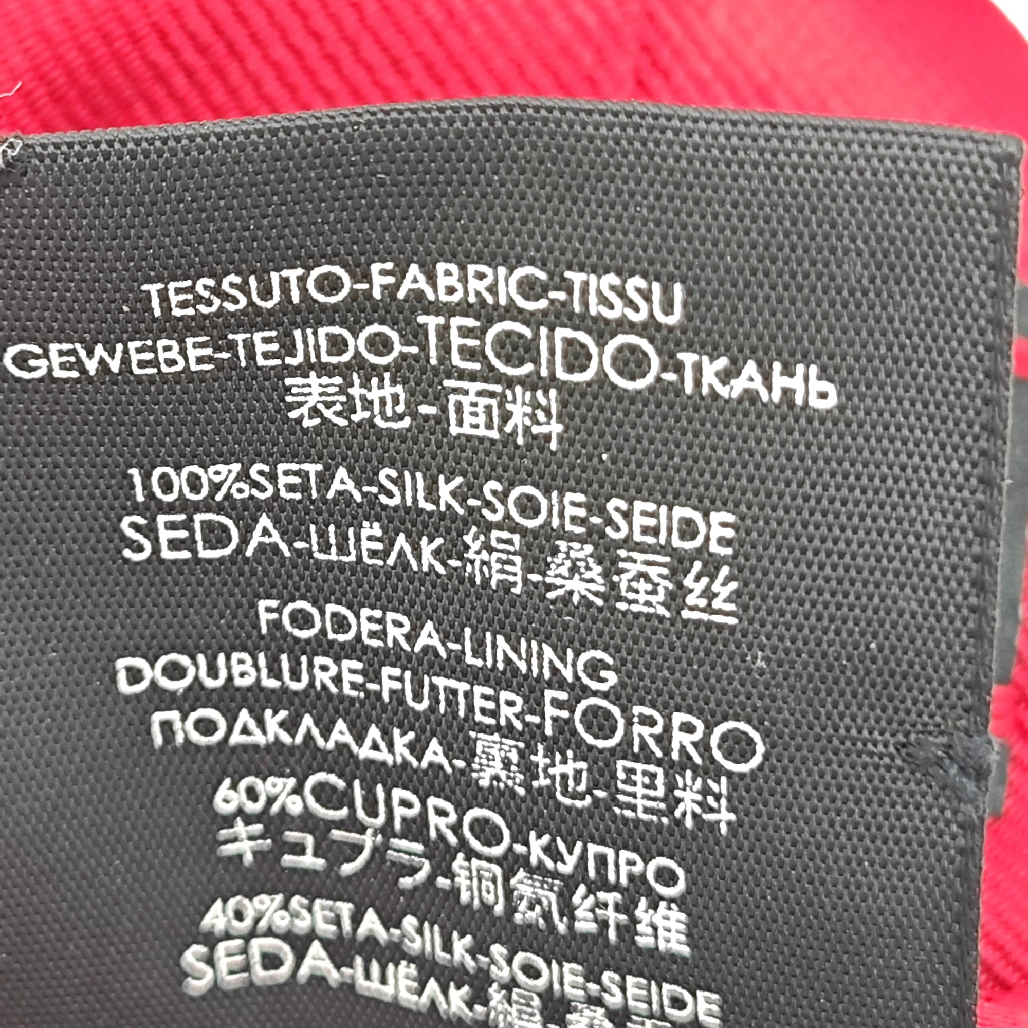 Mulberry Silk Tie Red