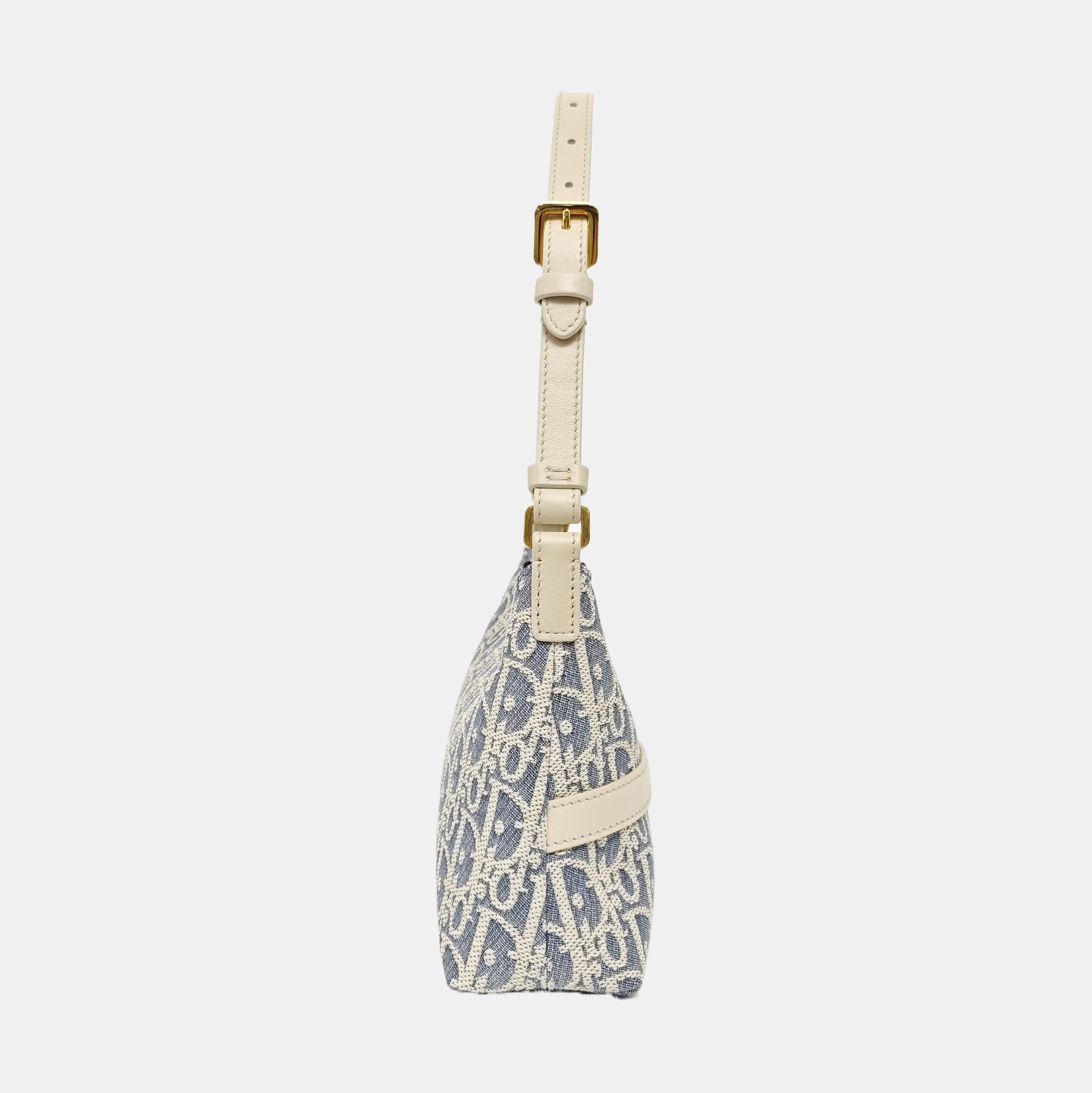 30 Montaigne Mini Oblique Canvas Blue