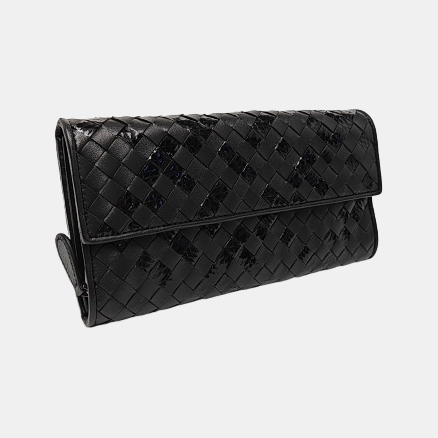 Olimpia Calfskin Black Wallet