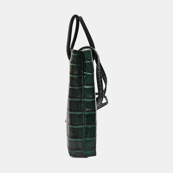 Shopping Bag Calfskin Green
