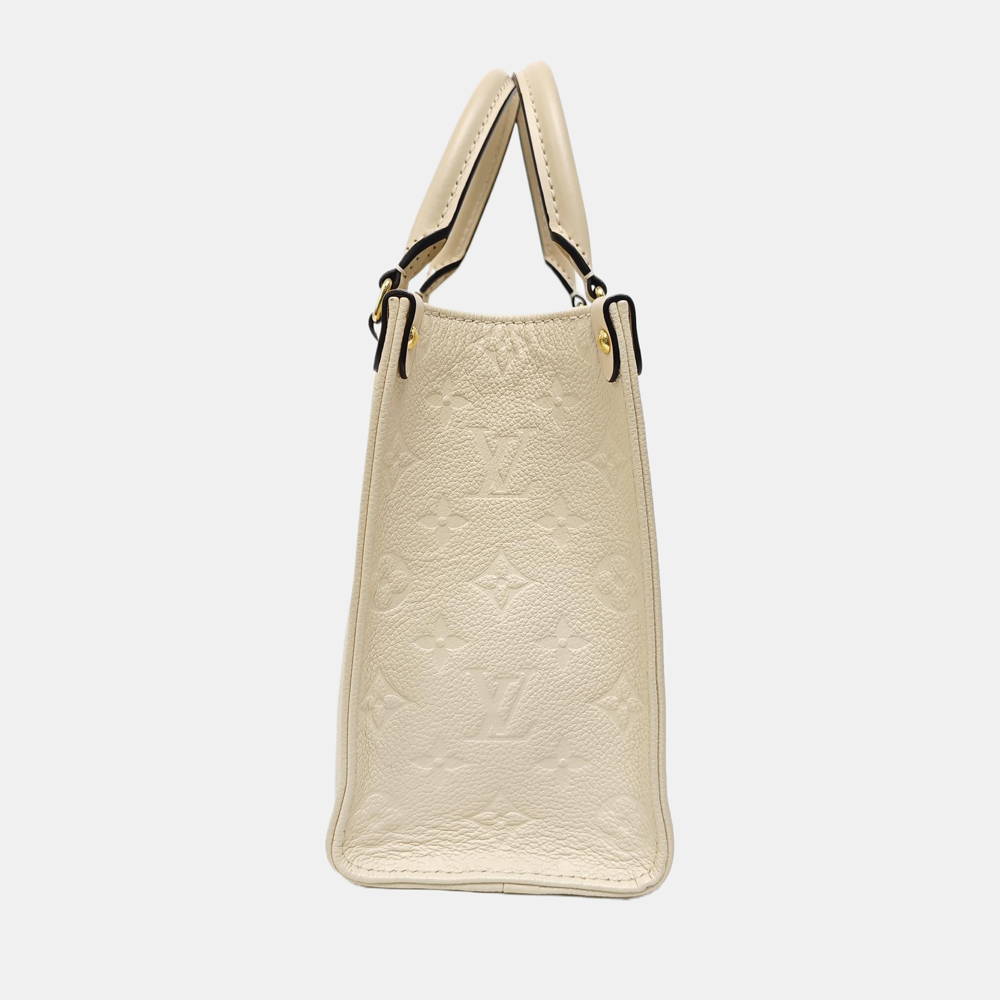 ONTHEGO PM Monogram Calfskin Beige
