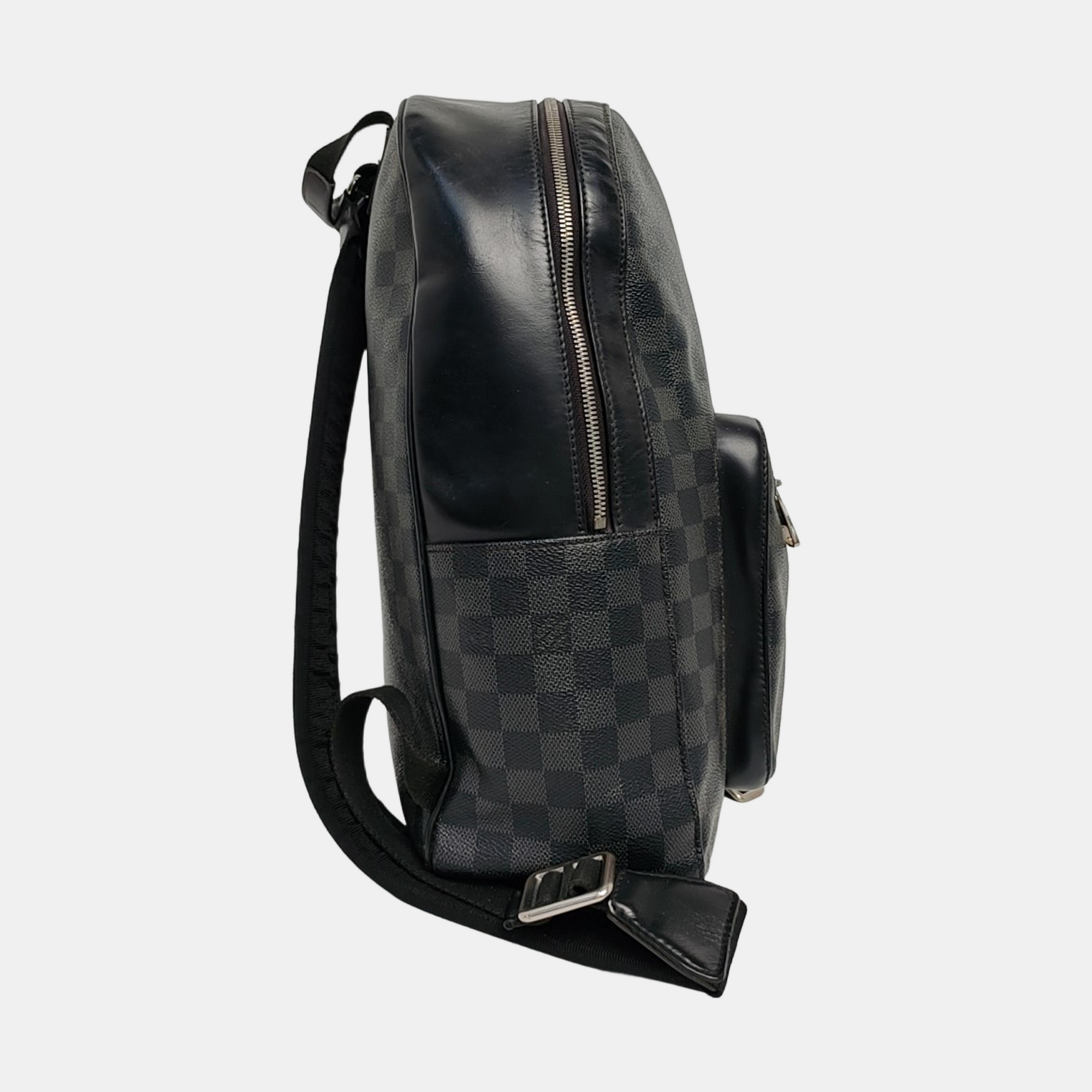 JOSH Damier Graphite Coated Canvas Gray