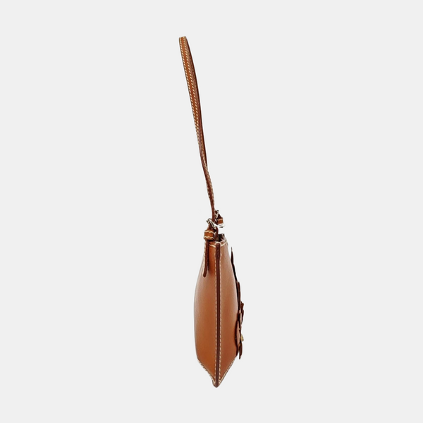 Calfskin Top Handle Bag Brown