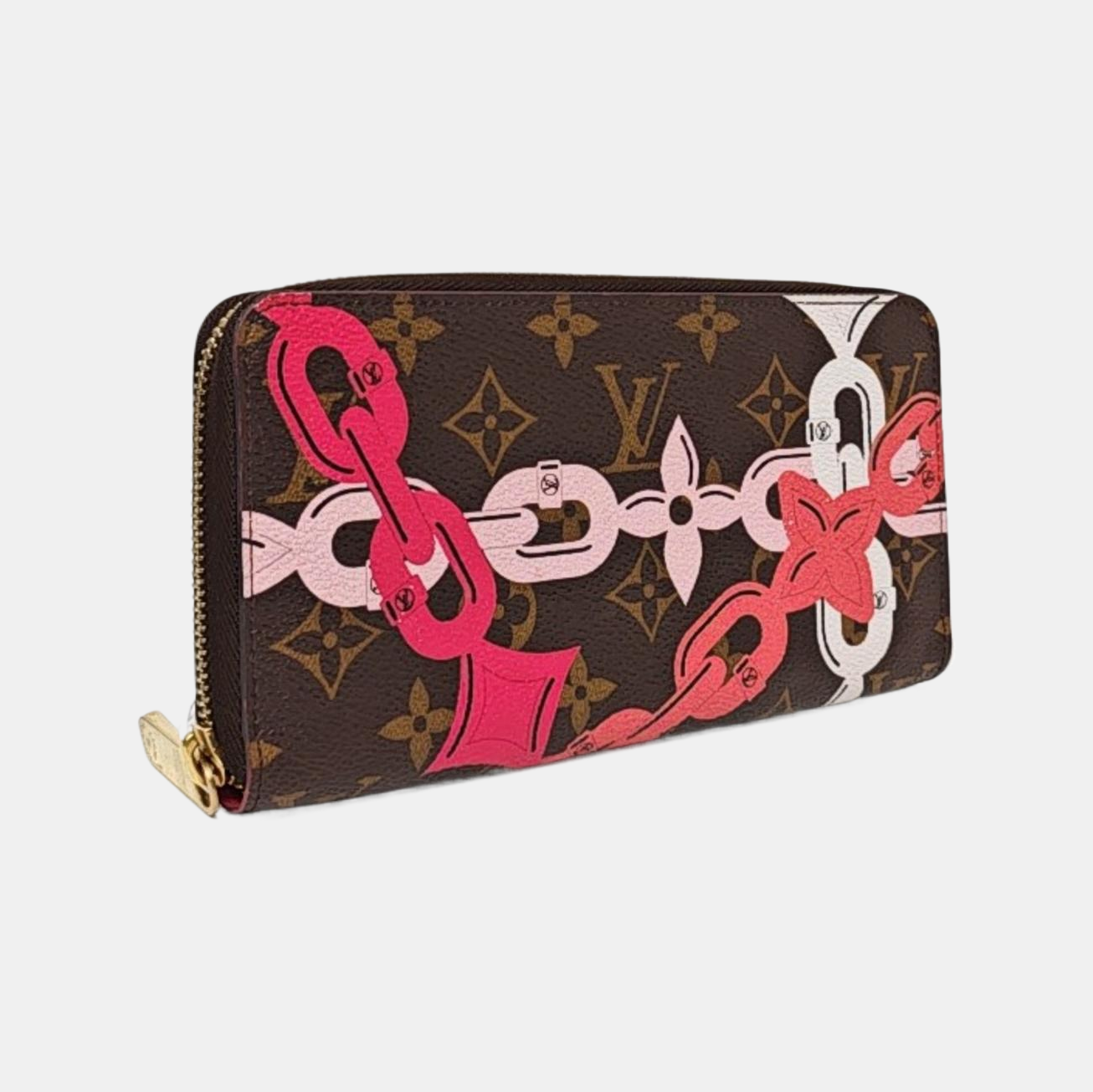 ZIPPY Monogram Coated Canvas Brown Wallet