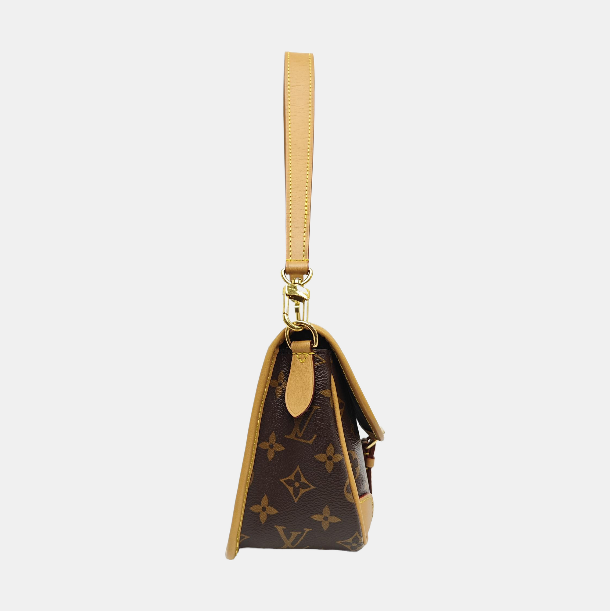 DIANE Monogram Coated Canvas Brown