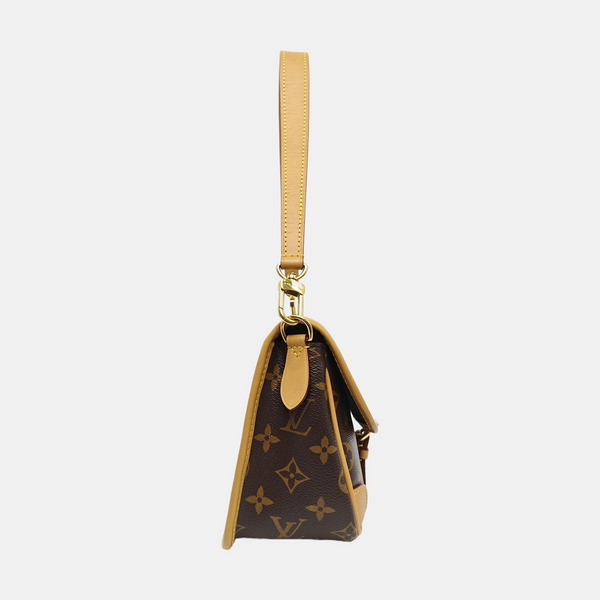 DIANE Monogram Coated Canvas Brown