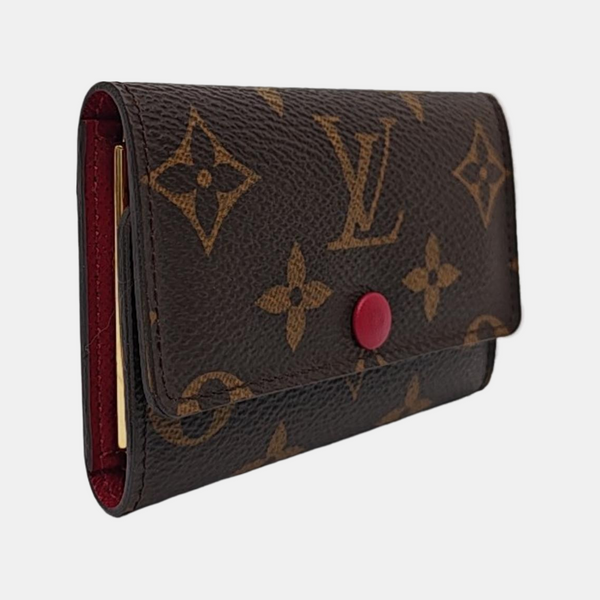 Monogram Coated Canvas Key Pouch Brown
