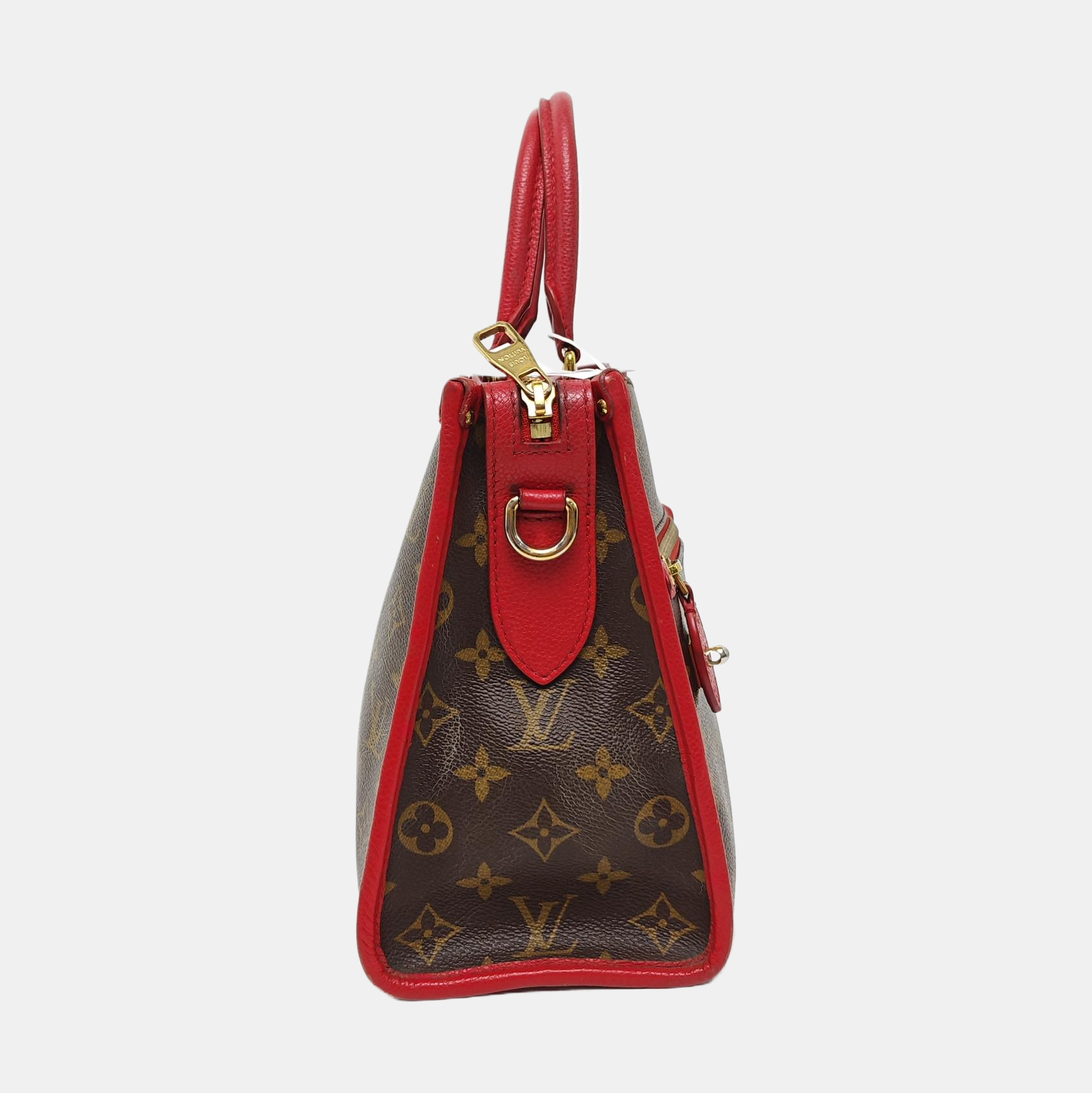 POPINCOURT PM Monogram Coated Canvas Brown