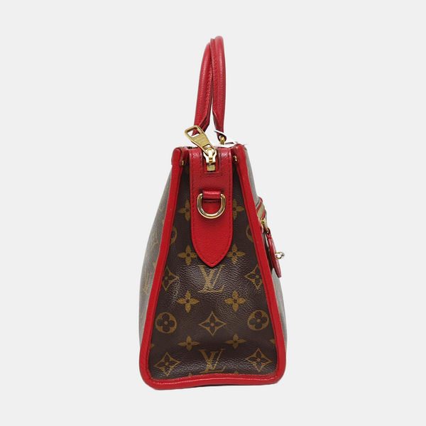 POPINCOURT PM Monogram Coated Canvas Brown