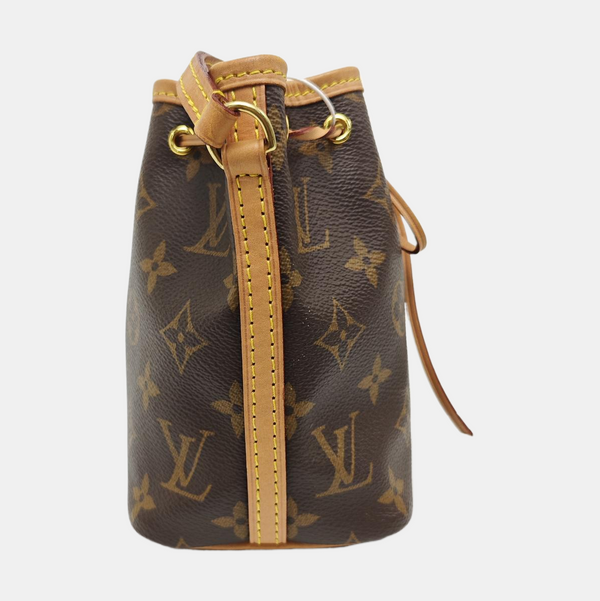 NÉONOÉ Nano Monogram Coated Canvas Brown
