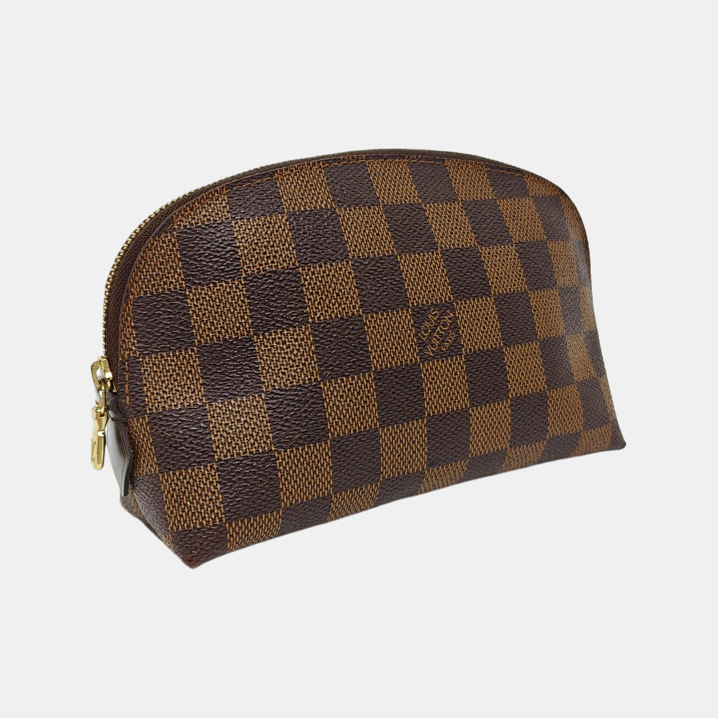 COSMETIC PM Damier Ebene Coated Canvas Brown