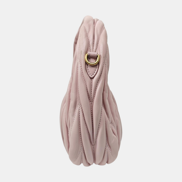 Wander Matelassé Mini Quilted Lambskin Pink