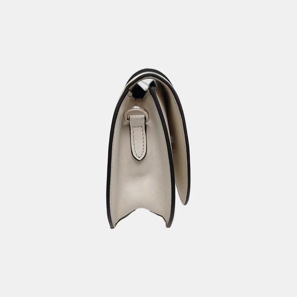 Sidonie Saffiano Calfskin White