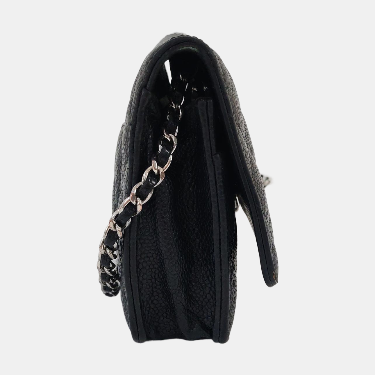 WOC Quilted Grained Calfskin Black