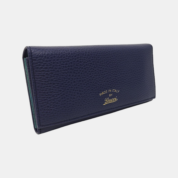 Swing Calfskin Blue Wallet