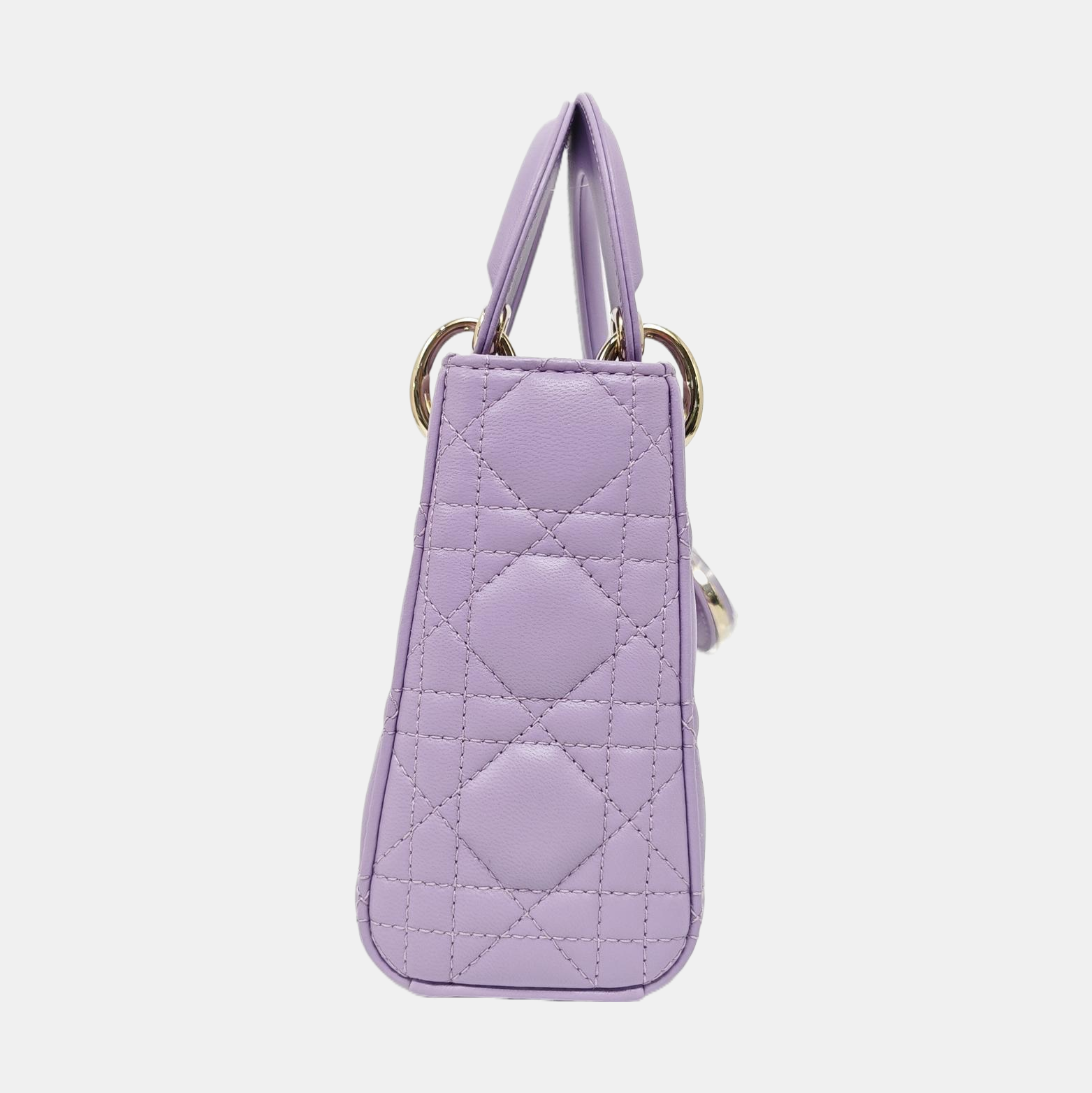 Lady Dior Mini Lambskin Purple