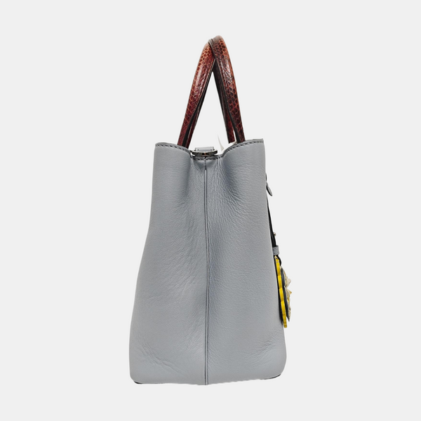Authenticated pre-owned  2 Jours Calfskin Blue - Tote Bag at Looply