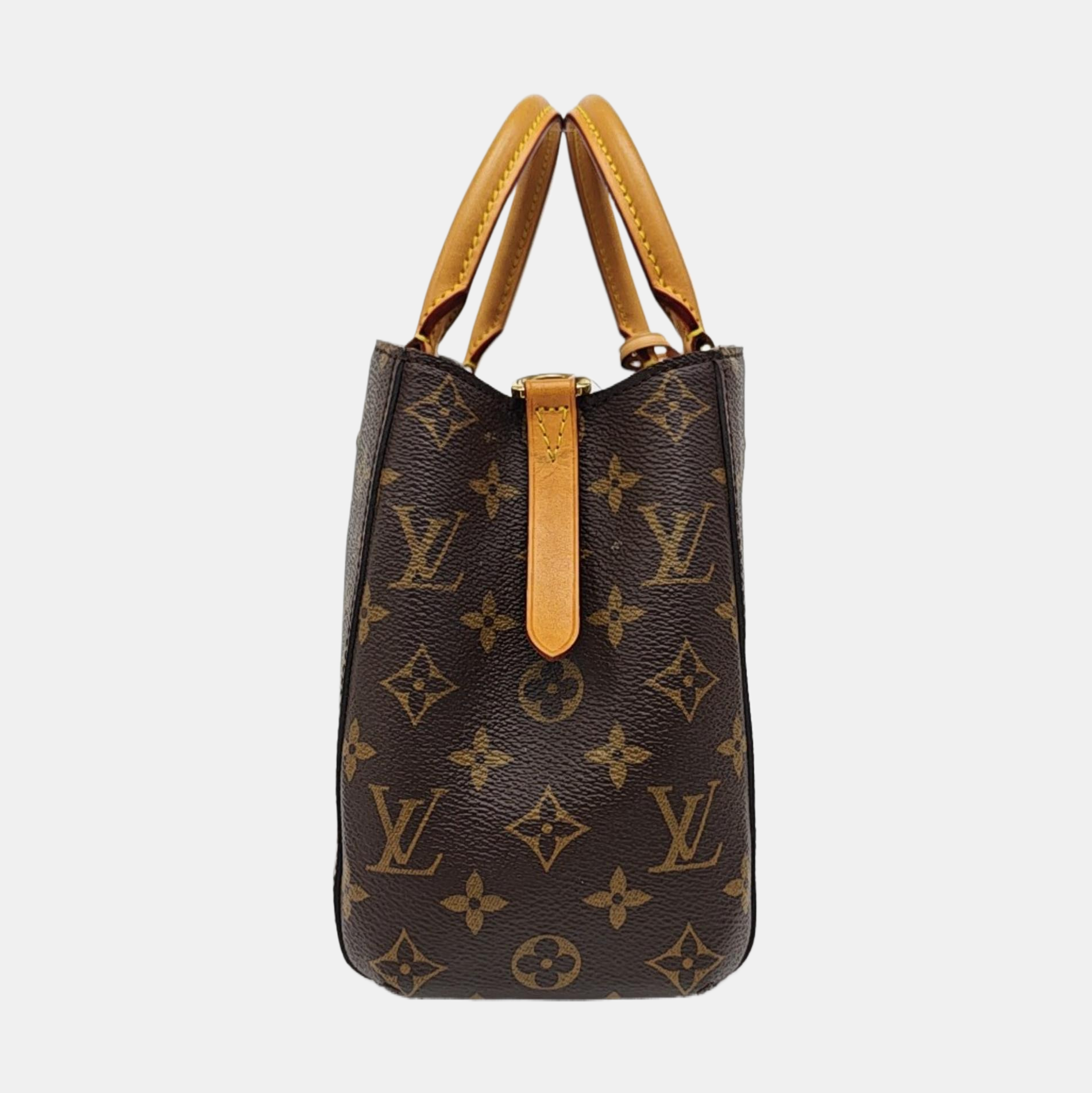 MONTAIGNE Monogram Coated Canvas Brown