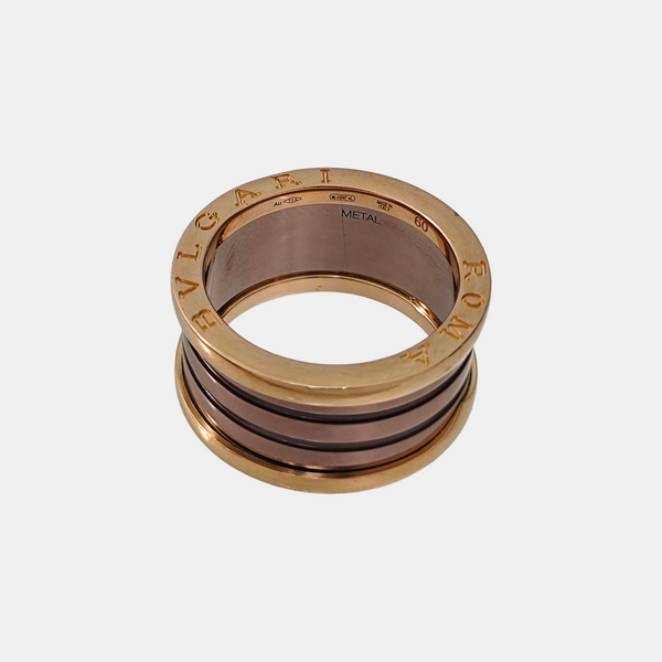 B.ZERO1 18k Rose Gold Ring EU 60