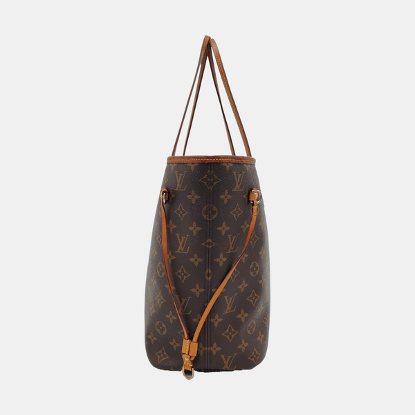 NEVERFULL MM Monogram Coated Canvas Brown