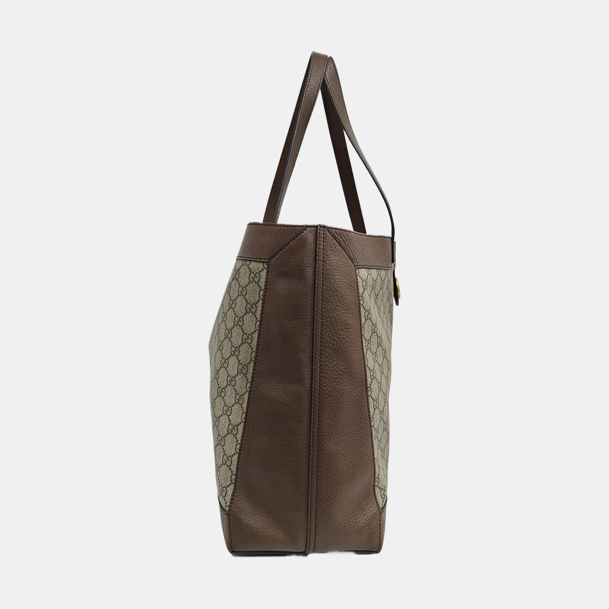 Ophidia Medium Monogram Coated Canvas Beige