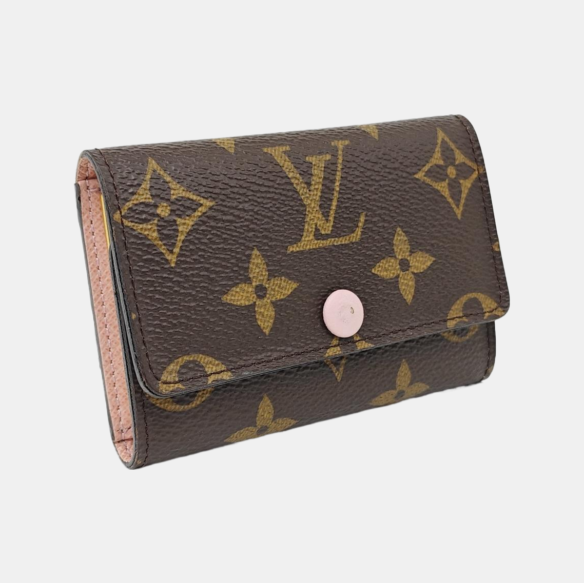 Monogram Coated Canvas Key Pouch Brown