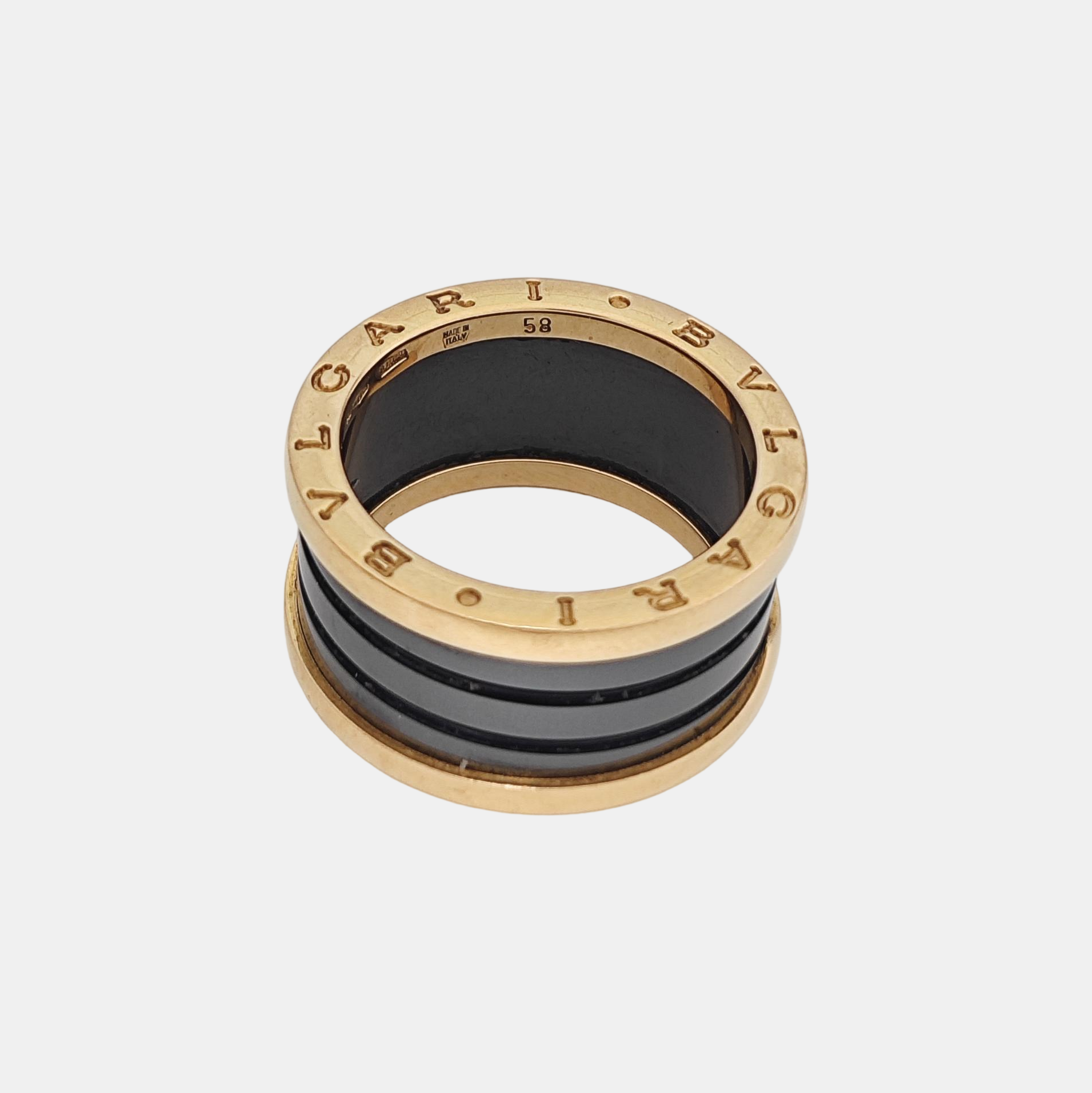 B.ZERO1 18k Rose Gold Ring EU 58
