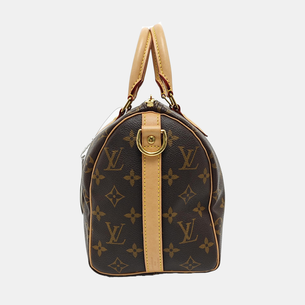 SPEEDY 25 Monogram Coated Canvas Brown