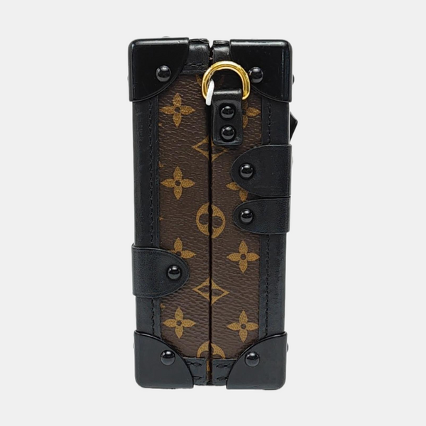 PETITE MALLE Monogram Coated Canvas Brown