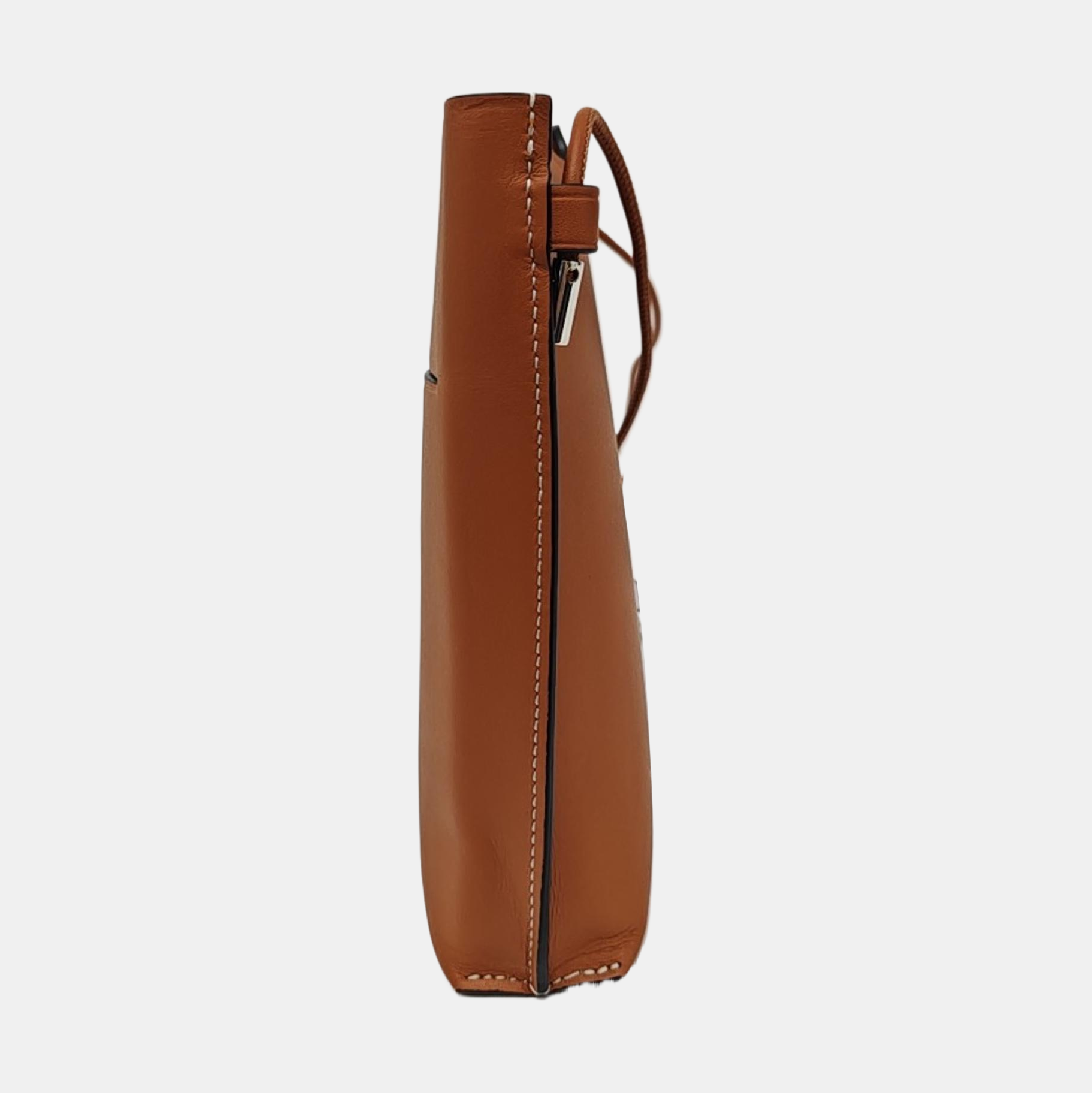 Calfskin Shoulder Bag Brown