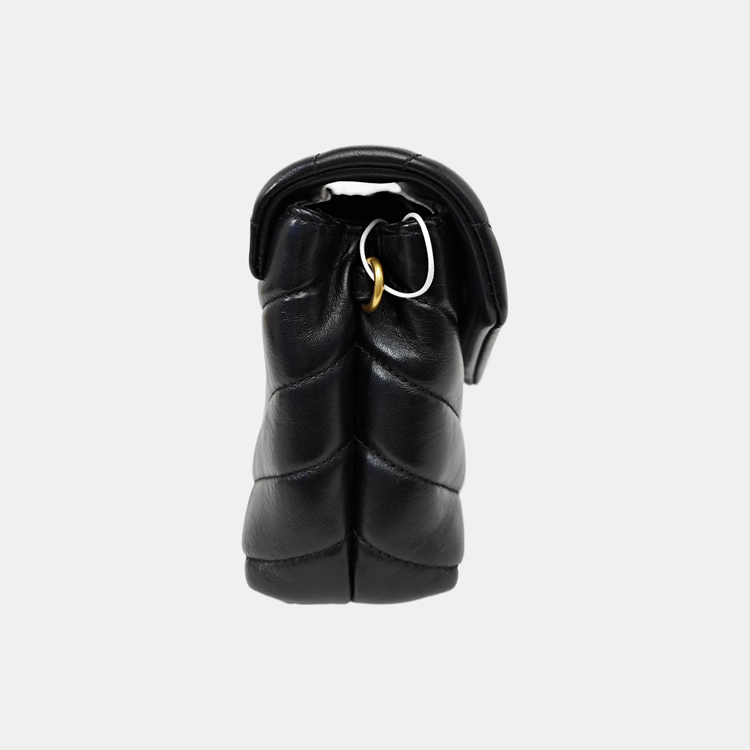 LOULOU Extra Small Chevron Calfskin Black