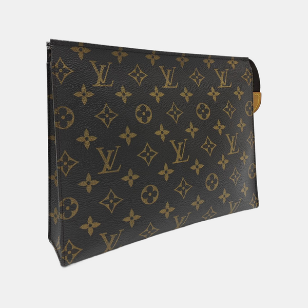 TOILET POCKET 26 Monogram Coated Canvas Brown