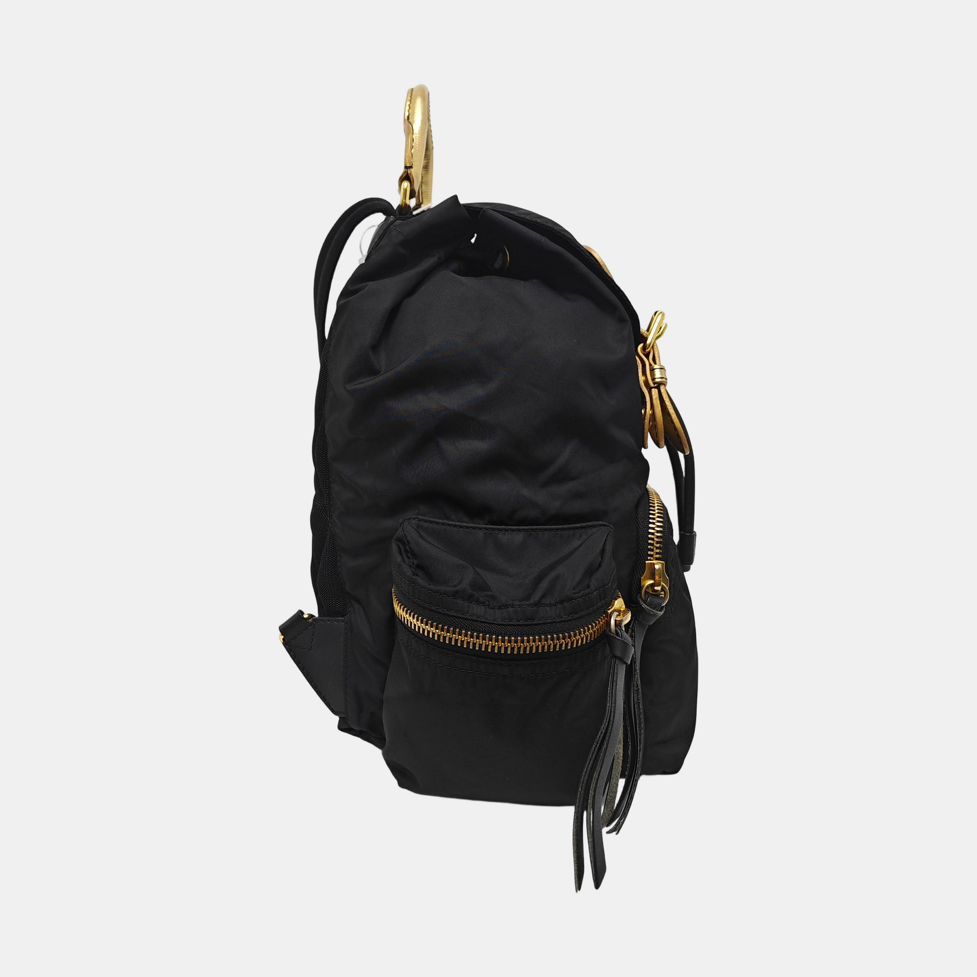 The Rucksack Nylon Black