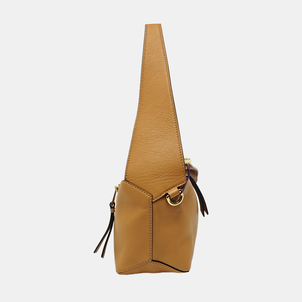 Authenticated pre-owned  Puzzle Hobo Calfskin Brown - Top Handle Bag at Looply