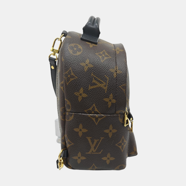 PALM SPRINGS Mini Monogram Coated Canvas Brown