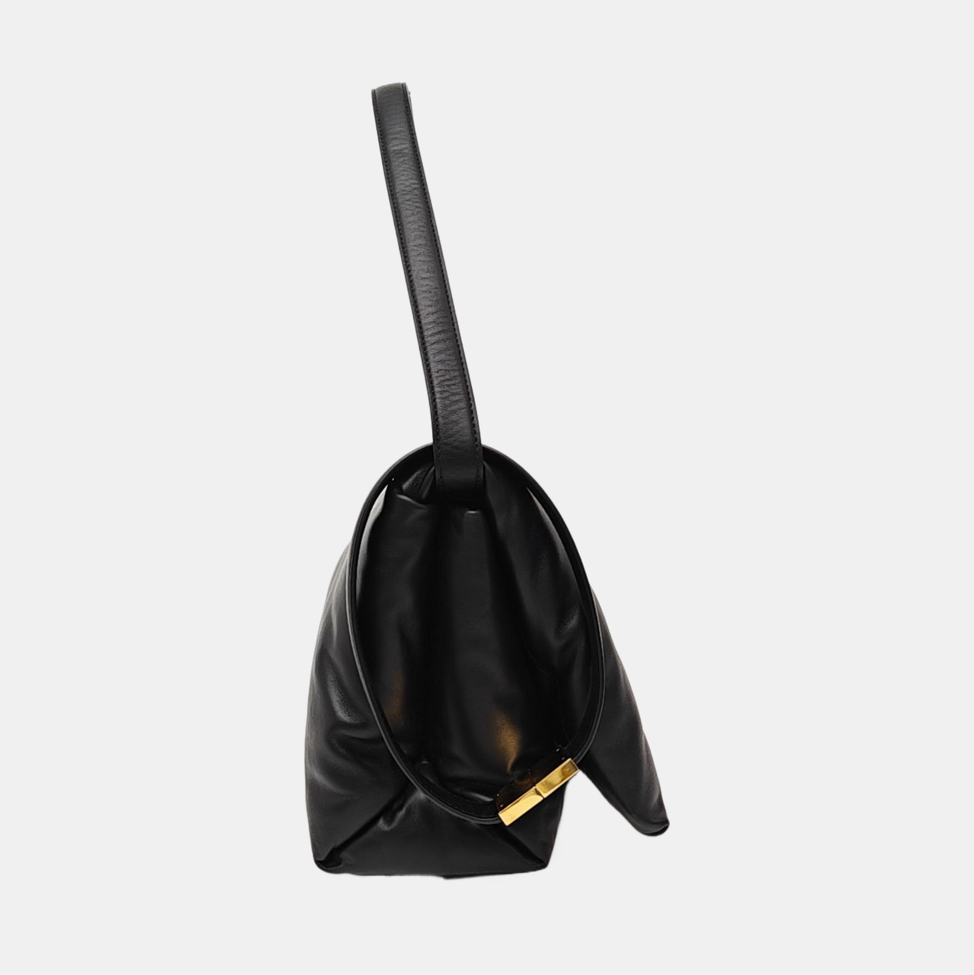 Calfskin Shoulder Bag Black