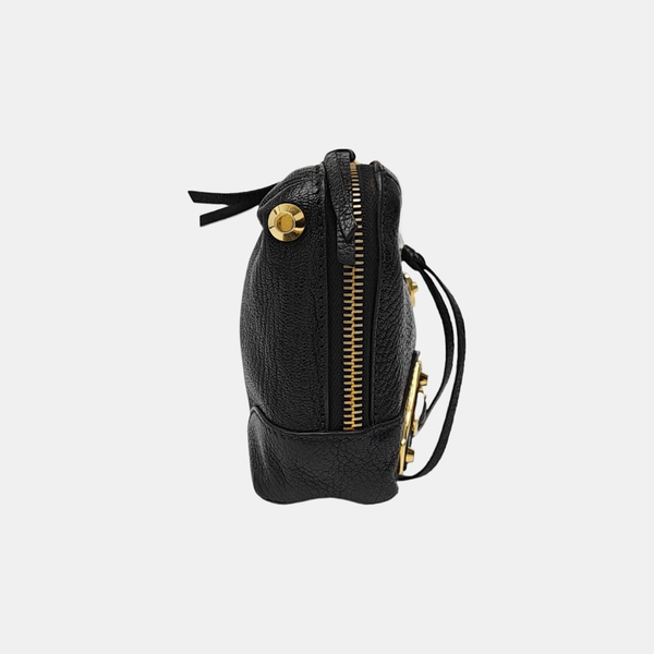 Calfskin Shoulder Bag Black