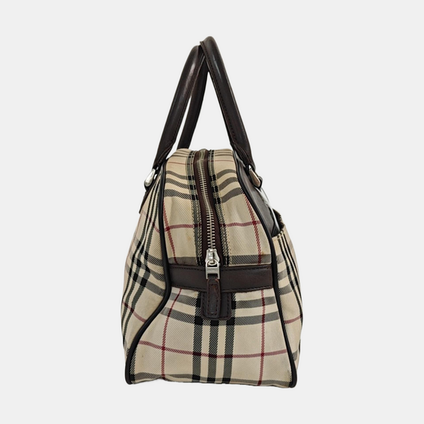 Canvas Top Handle Bag Beige