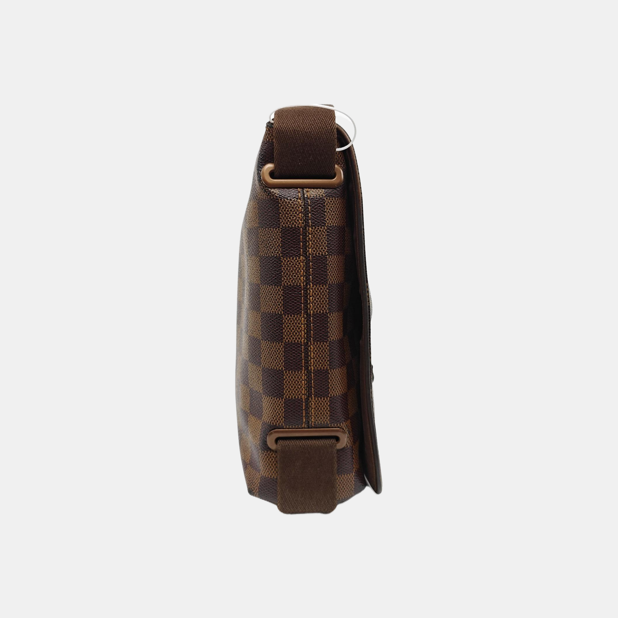 BROOKLYN PM Damier Ebene Coated Canvas Brown