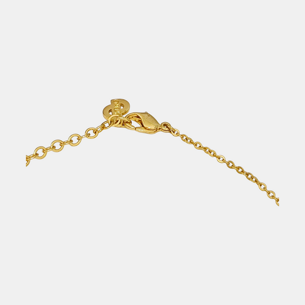 Dior Oblique Metal Gold Necklace
