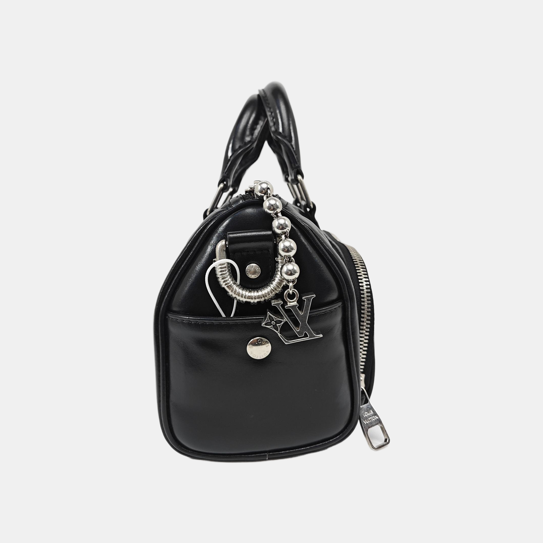 Calfskin Shoulder Bag 25 Black