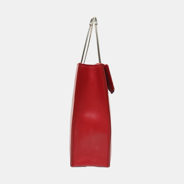 Calfskin Tote Bag Red