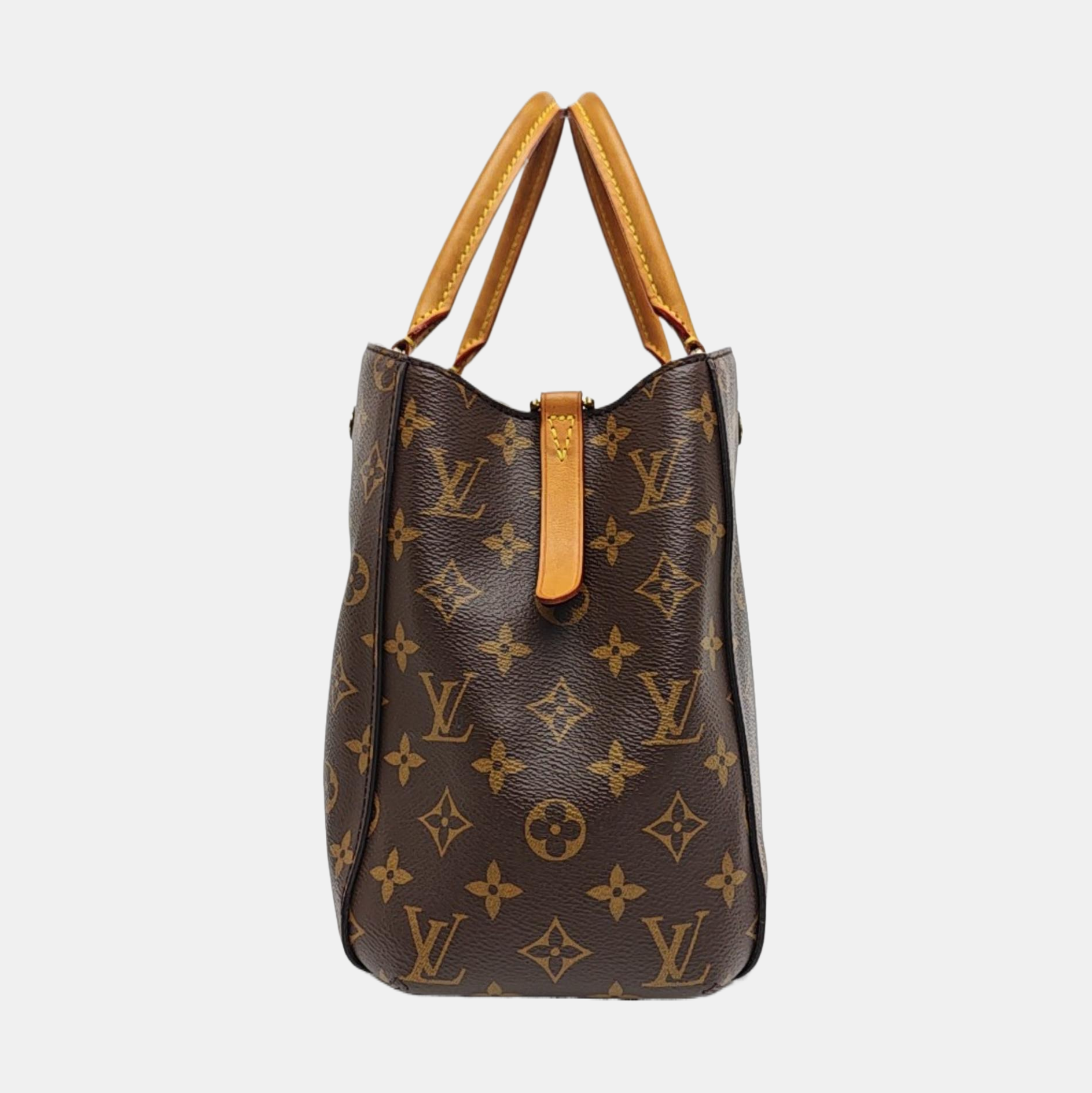 MONTAIGNE Monogram Coated Canvas Brown