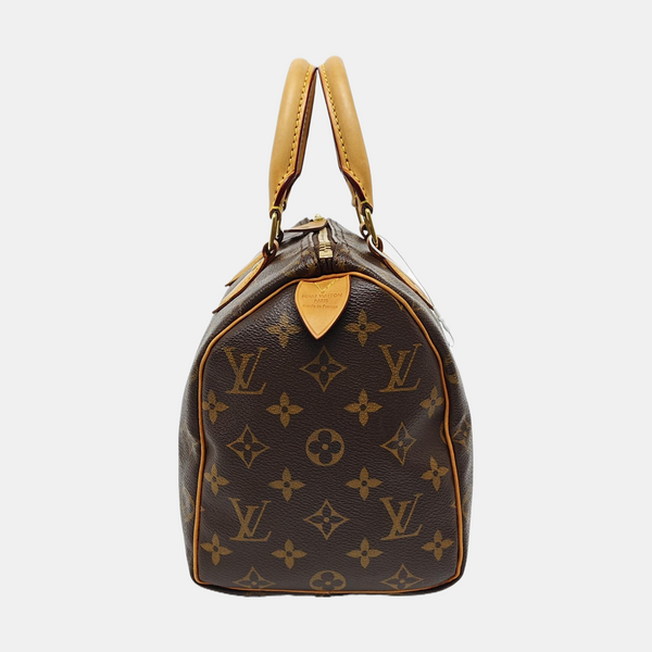 SPEEDY 25 Monogram Coated Canvas Brown