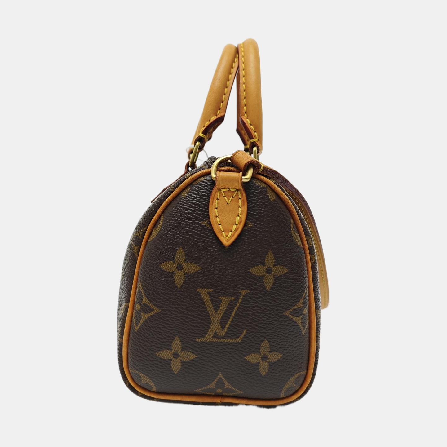 SPEEDY Nano Monogram Coated Canvas Brown