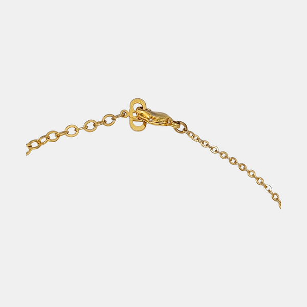 Dior Oblique Metal Gold Necklace