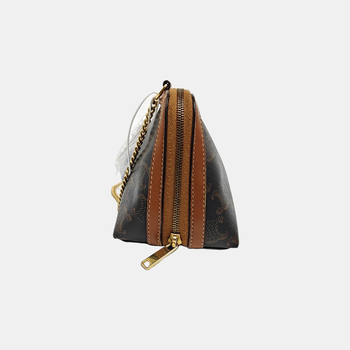TRIOMPHE CANVAS Mini Coated Canvas Brown