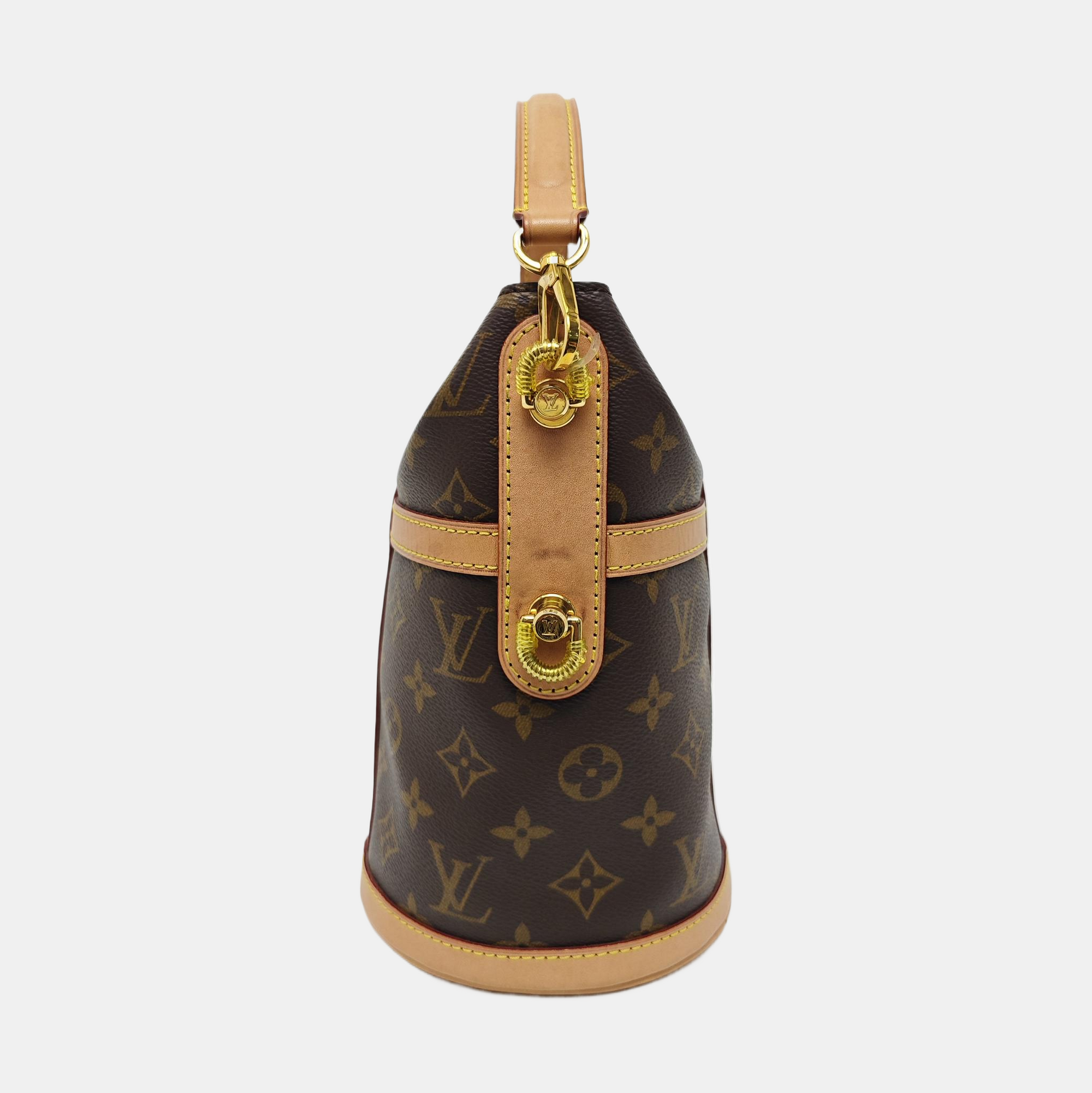 DUFFLE Monogram Coated Canvas Brown